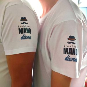 Spauda ant baltų marškinėlių – individualūs užsakymai - Image 3